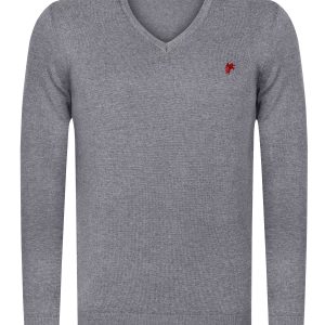 V-Ausschnitt-Pullover