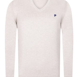 V-Ausschnitt-Pullover